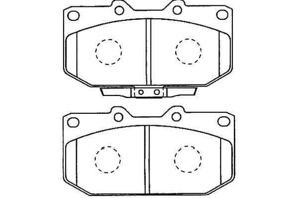 KAVO PARTS stabdžių trinkelių rinkinys, diskinis stabdys BP-8016